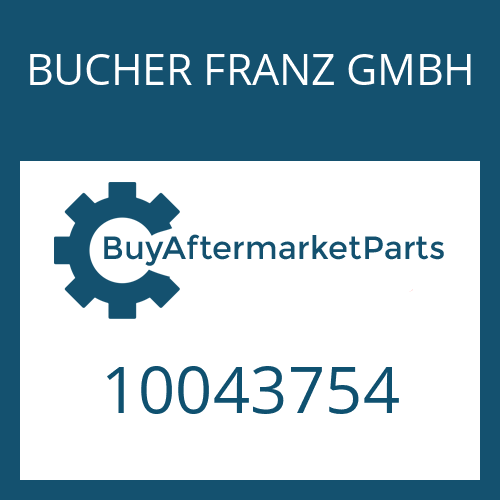 10043754 BUCHER FRANZ GMBH CAP SCREW