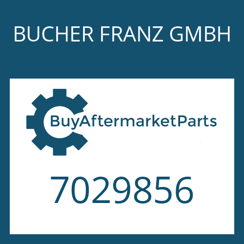 7029856 BUCHER FRANZ GMBH WASHER