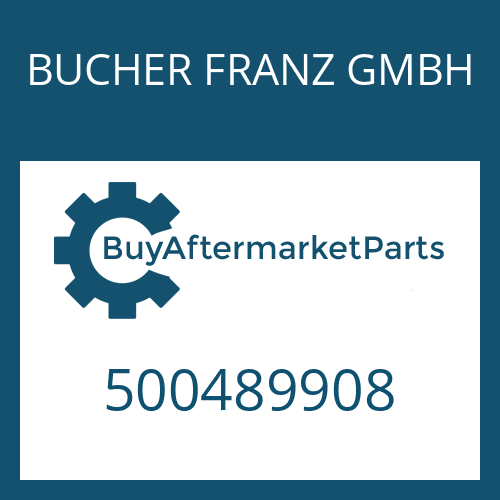 500489908 BUCHER FRANZ GMBH NEEDLE SLEEVE