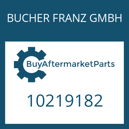 10219182 BUCHER FRANZ GMBH COUNTERS.SCREW