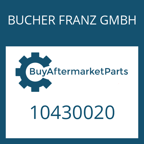 10430020 BUCHER FRANZ GMBH GASKET