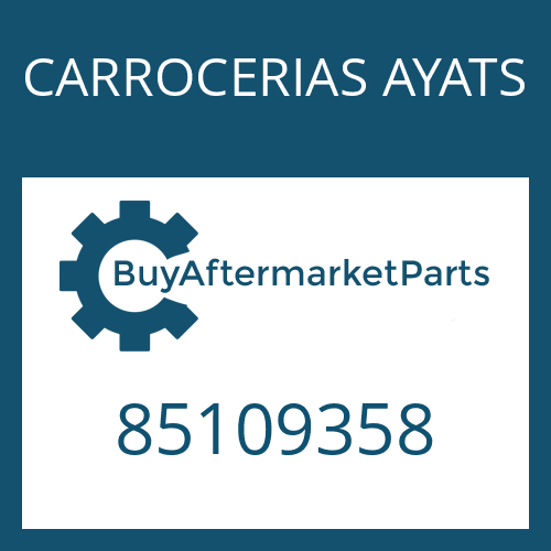 85109358 CARROCERIAS AYATS O-RING