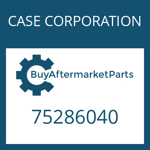 75286040 CASE CORPORATION COVER