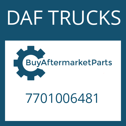 7701006481 DAF TRUCKS SPUR GEAR