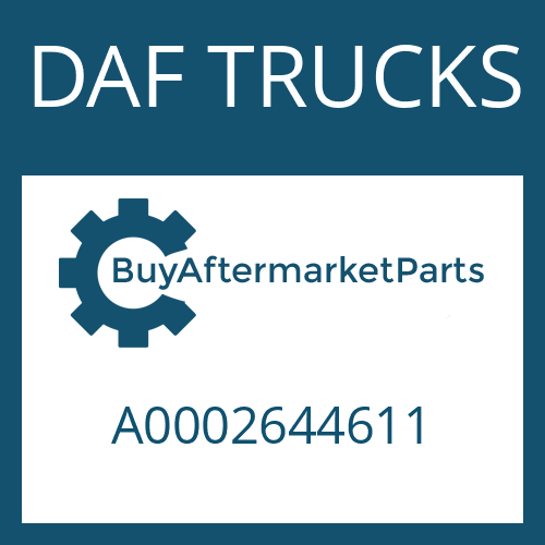 A0002644611 DAF TRUCKS END COVER