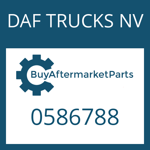 0586788 DAF TRUCKS NV NEEDLE CAGE