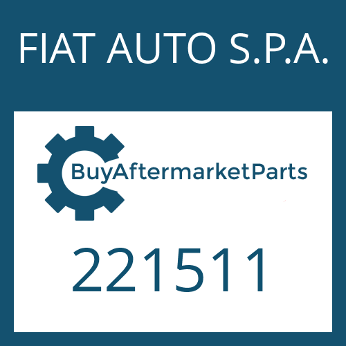 221511 FIAT AUTO S.P.A. RECTANGULAR RING