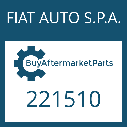 221510 FIAT AUTO S.P.A. BRACKET