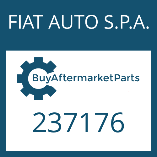 237176 FIAT AUTO S.P.A. SEITENWELLE