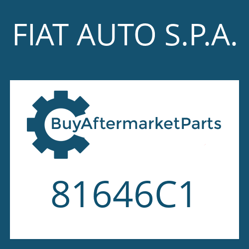 81646C1 FIAT AUTO S.P.A. SHIM