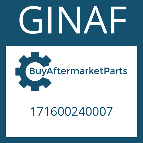 171600240007 GINAF PLATE