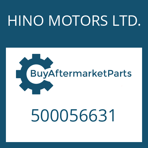 500056631 HINO MOTORS LTD. PISTON