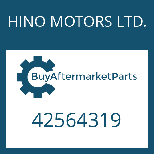 42564319 HINO MOTORS LTD. HEXAGON SCREW