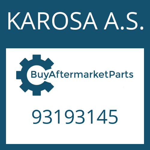 93193145 KAROSA A.S. GASKET