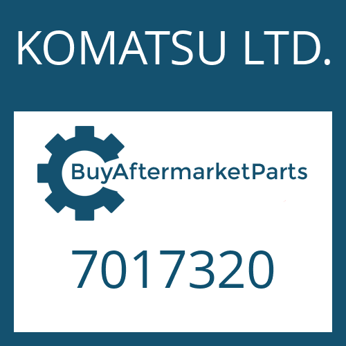 7017320 KOMATSU LTD. PRESSURE DISC