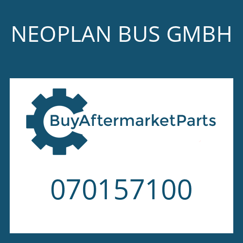 070157100 NEOPLAN BUS GMBH O-RING