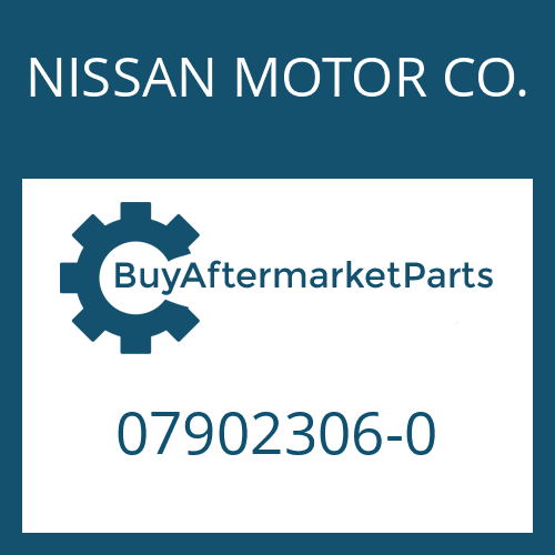 07902306-0 NISSAN MOTOR CO. TAB WASHER