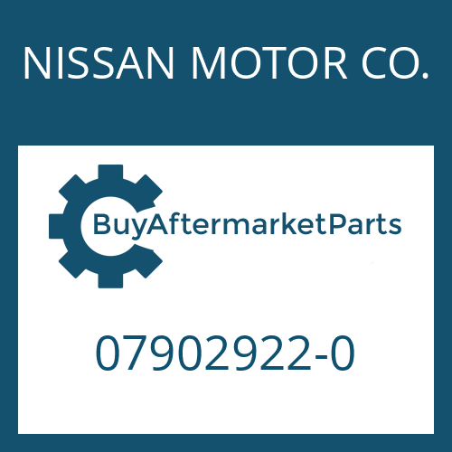 07902922-0 NISSAN MOTOR CO. CYLINDRICAL PIN