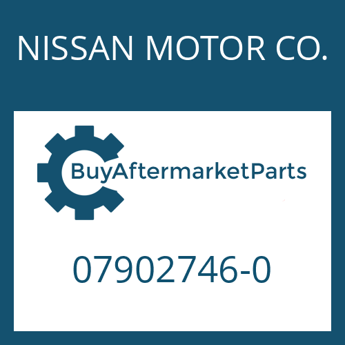 07902746-0 NISSAN MOTOR CO. HELICAL GEAR