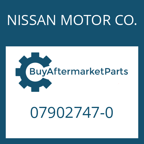 07902747-0 NISSAN MOTOR CO. HELICAL GEAR