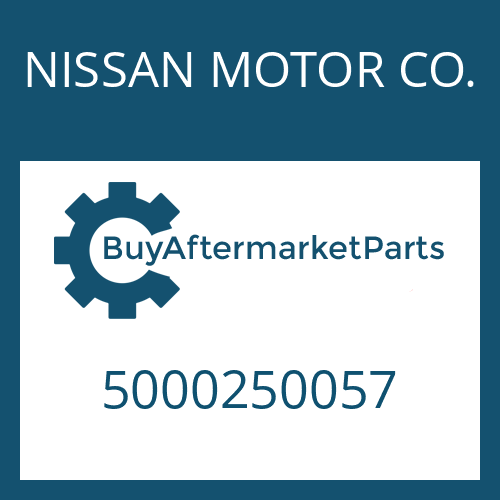5000250057 NISSAN MOTOR CO. COVER PLATE
