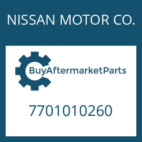 7701010260 NISSAN MOTOR CO. SLIDING PAD