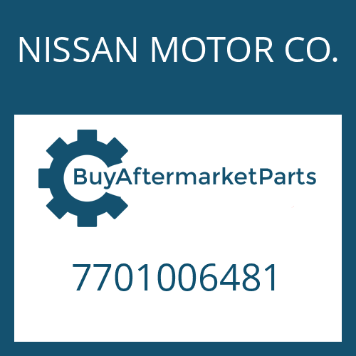 7701006481 NISSAN MOTOR CO. SPUR GEAR