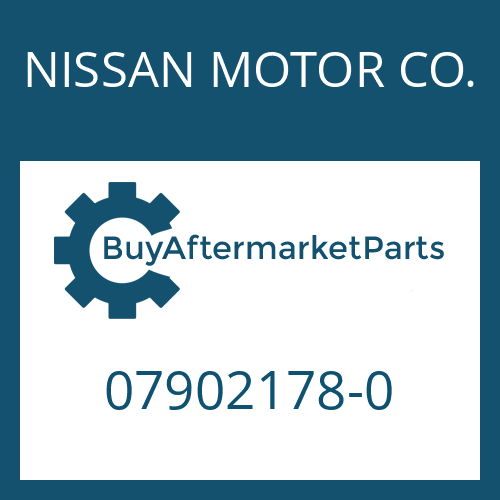 07902178-0 NISSAN MOTOR CO. INPUT SHAFT