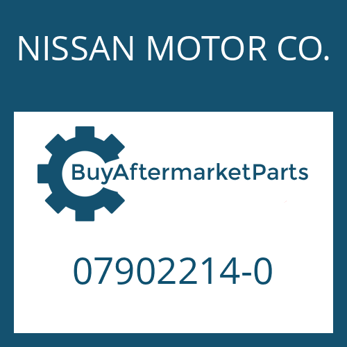 07902214-0 NISSAN MOTOR CO. HELICAL GEAR