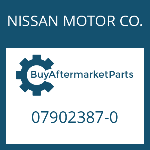 07902387-0 NISSAN MOTOR CO. WASHER