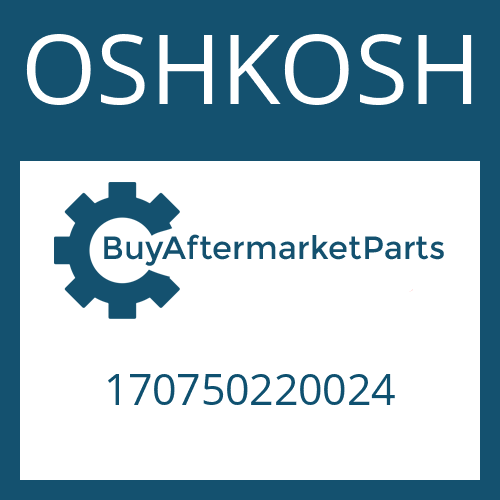 170750220024 OSHKOSH THRUST WASHER