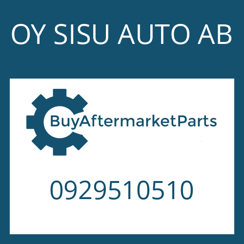 0929510510 OY SISU AUTO AB SNAP RING