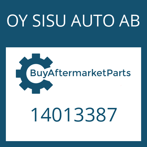 14013387 OY SISU AUTO AB HOSE CLAMP