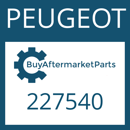 227540 PEUGEOT OIL COOLER