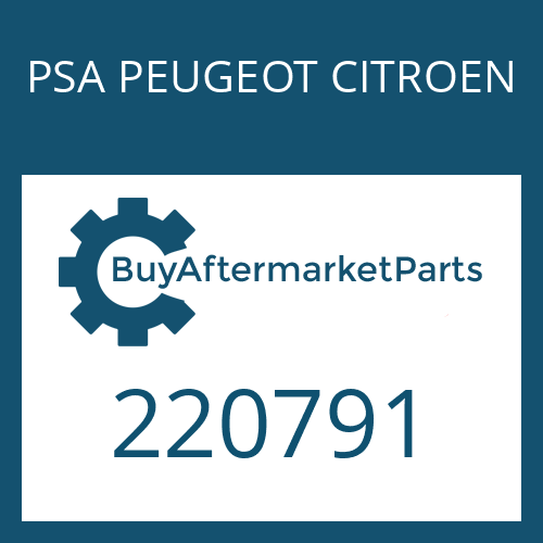 220791 PSA PEUGEOT CITROEN COVER