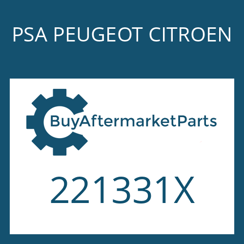 221331X PSA PEUGEOT CITROEN OIL TANK