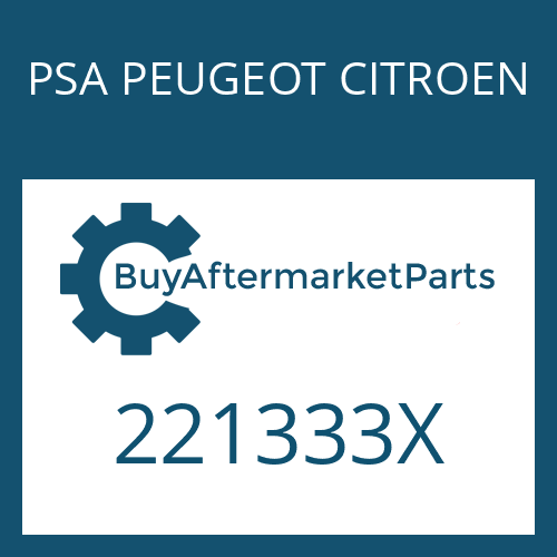 221333X PSA PEUGEOT CITROEN OIL TANK