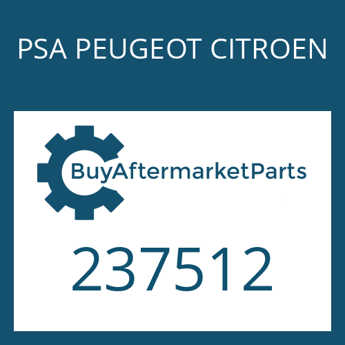 237512 PSA PEUGEOT CITROEN FORMED TUBE