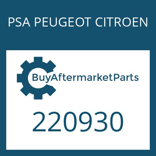 220930 PSA PEUGEOT CITROEN GASKET