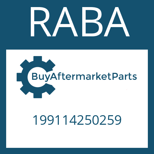 199114250259 RABA PUMP HOUSING