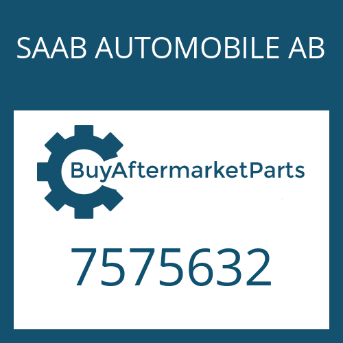 7575632 SAAB AUTOMOBILE AB OBLONG RING
