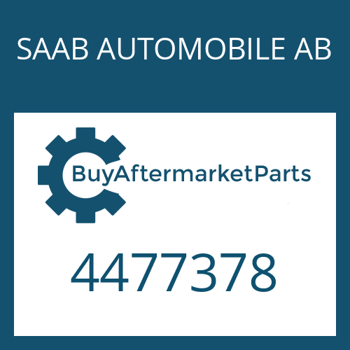 4477378 SAAB AUTOMOBILE AB GASKET