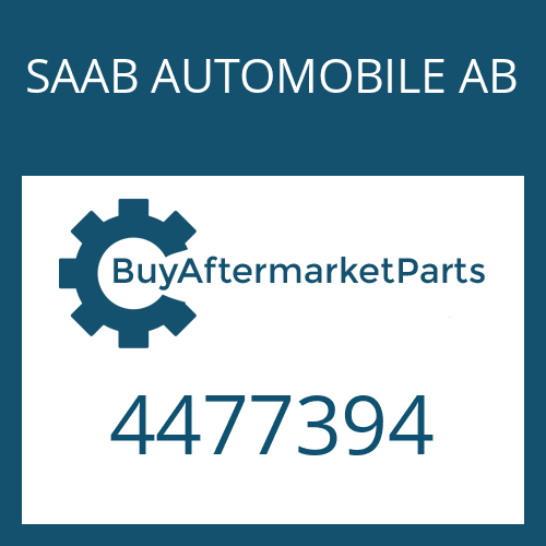 4477394 SAAB AUTOMOBILE AB GASKET