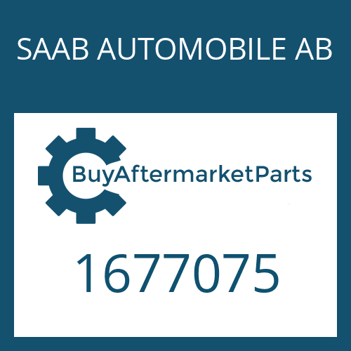 1677075 SAAB AUTOMOBILE AB CYLINDER