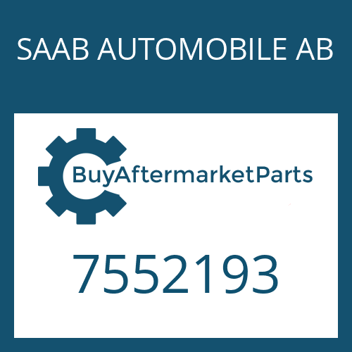 7552193 SAAB AUTOMOBILE AB ROUND SEALING RING