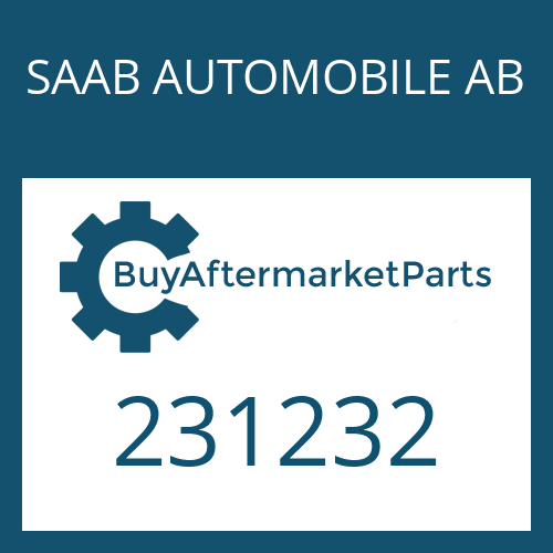 231232 SAAB AUTOMOBILE AB ROUND SEALING RING