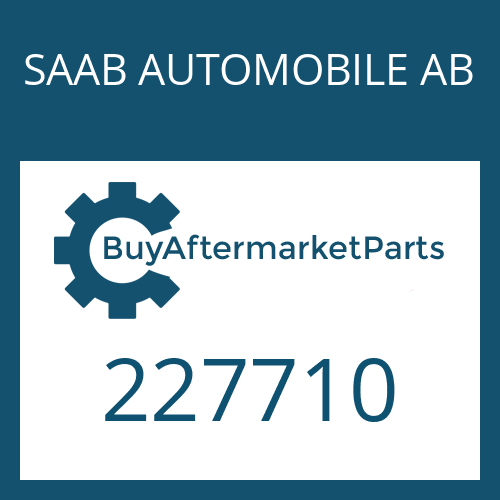 227710 SAAB AUTOMOBILE AB TUBE