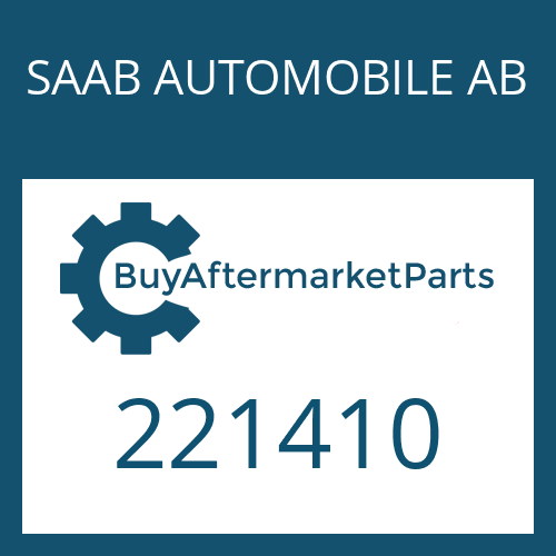 221410 SAAB AUTOMOBILE AB GASKET