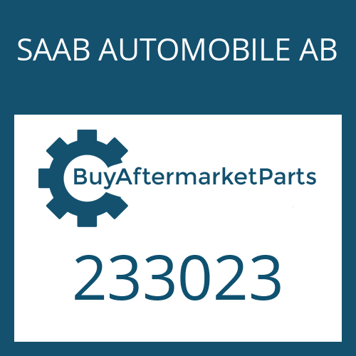 233023 SAAB AUTOMOBILE AB FREE WHEEL