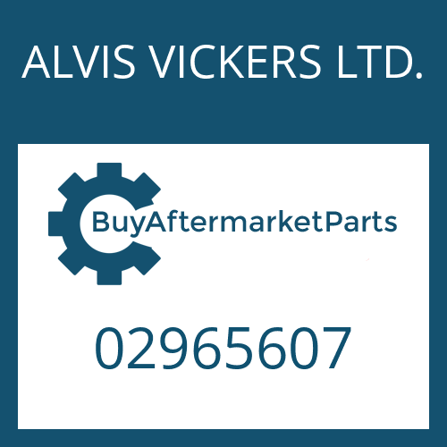 02965607 ALVIS VICKERS LTD. BEARING BUSH